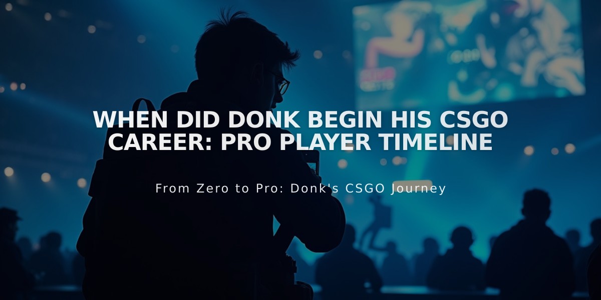 When Did Donk Begin His CSGO Career: Pro Player Timeline