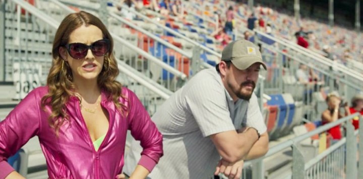 Couple watching event at stadium