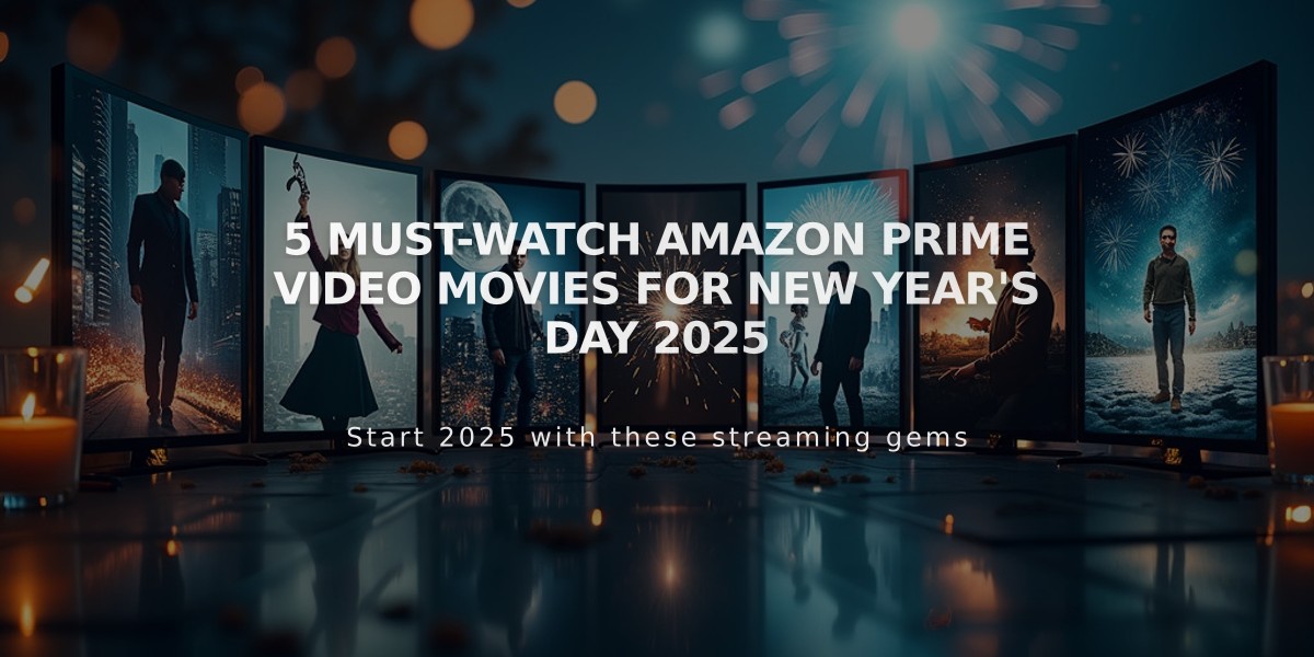 5 Must-Watch Amazon Prime Video Movies for New Year's Day 2025