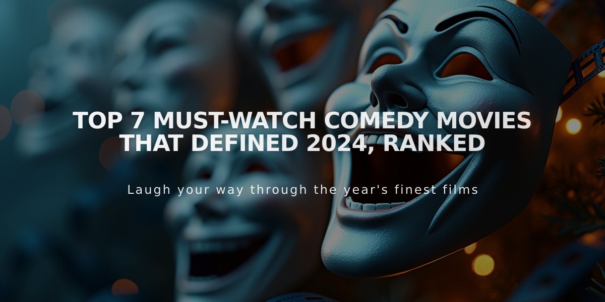 Top 7 Must-Watch Comedy Movies That Defined 2024, Ranked