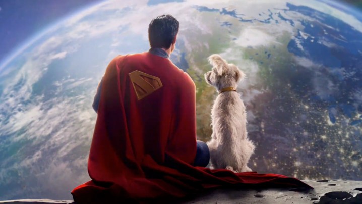 Superman with Krypto, his superdog