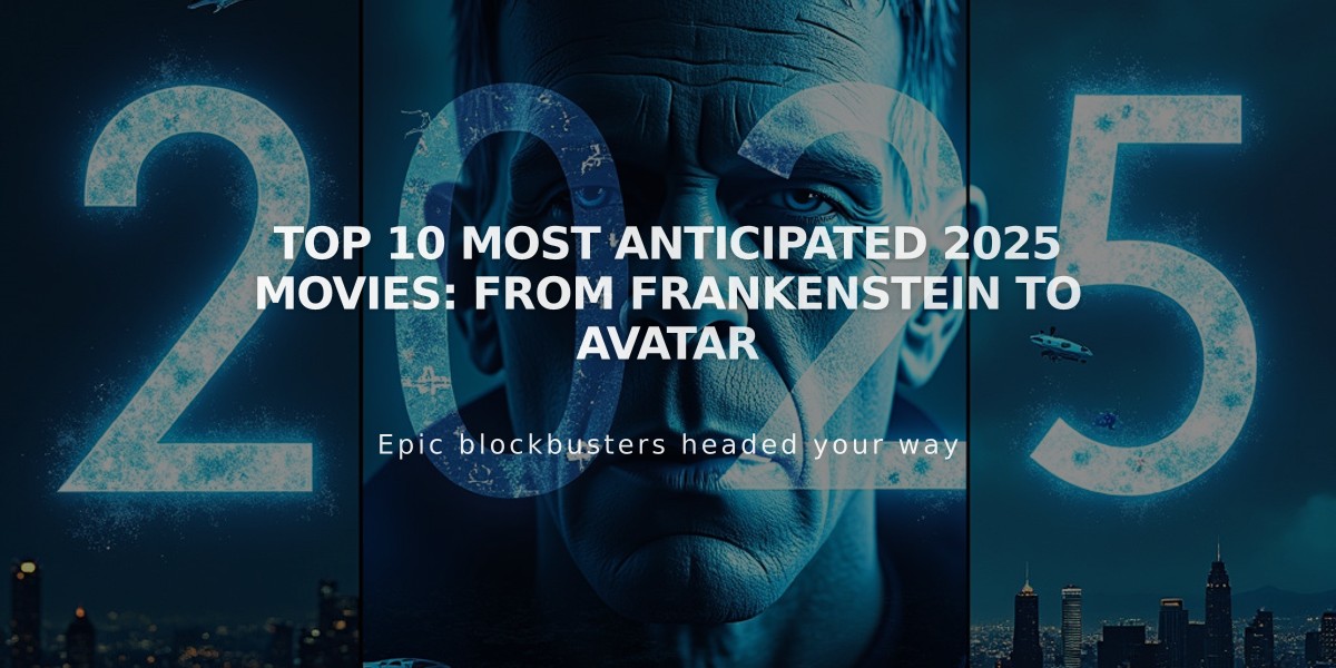 Top 10 Most Anticipated 2025 Movies: From Frankenstein to Avatar