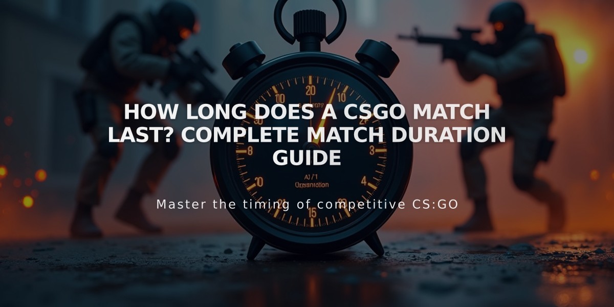 How Long Does a CSGO Match Last? Complete Match Duration Guide