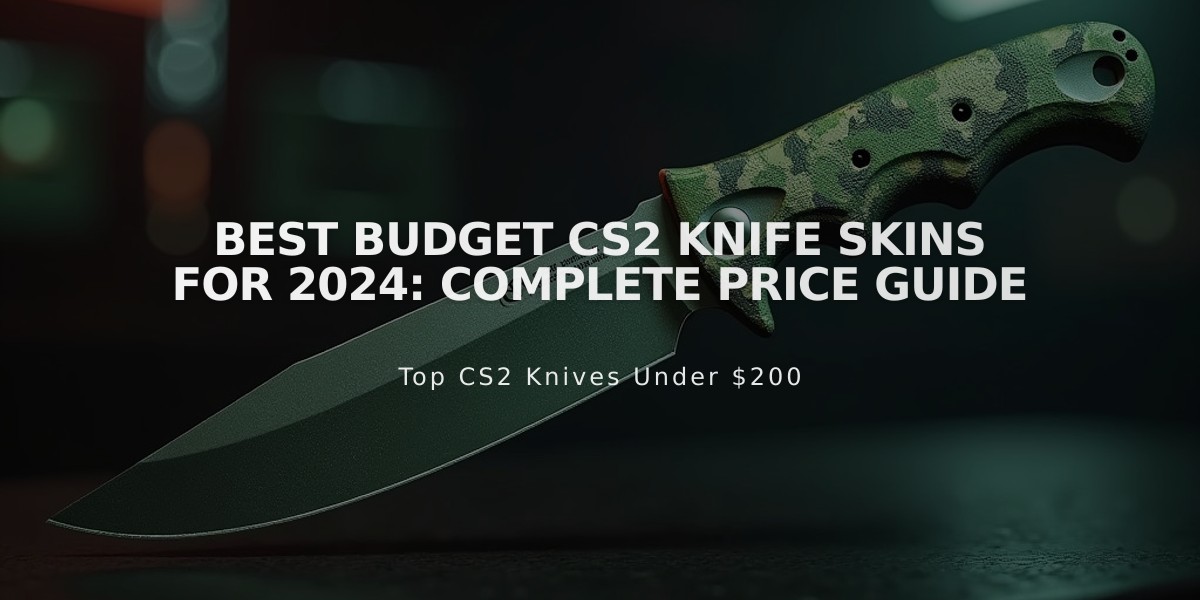 Best Budget CS2 Knife Skins for 2024: Complete Price Guide