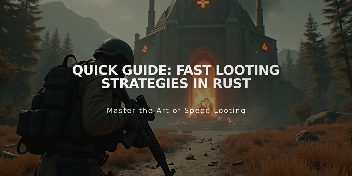 Quick Guide: Fast Looting Strategies in Rust