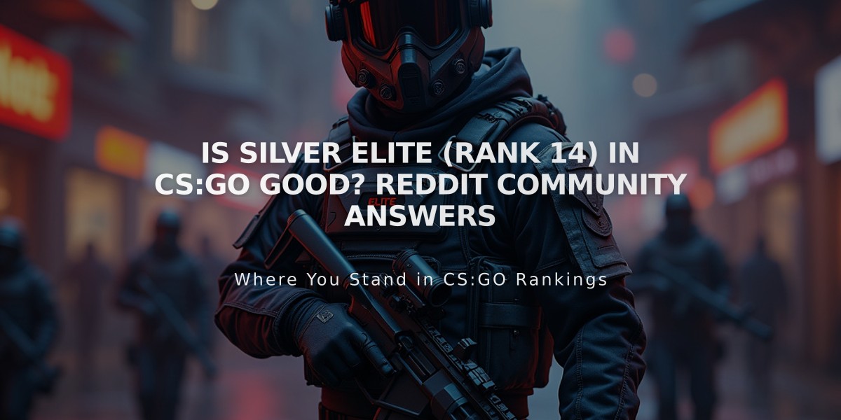 Is Silver Elite (Rank 14) in CS:GO Good? Reddit Community Answers