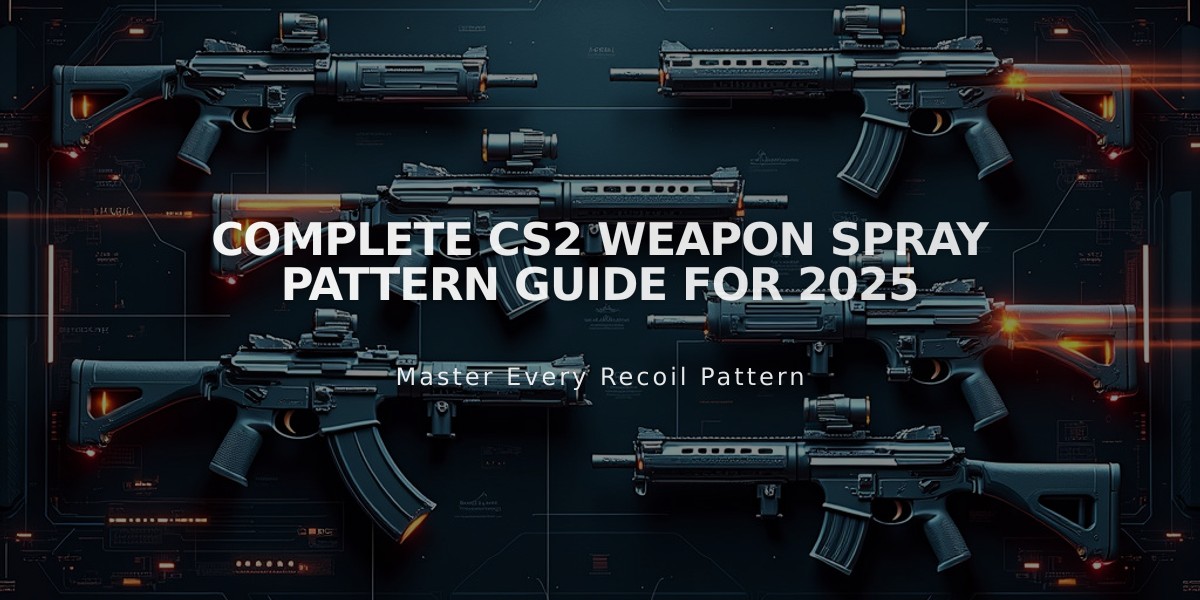 Complete CS2 Weapon Spray Pattern Guide for 2025