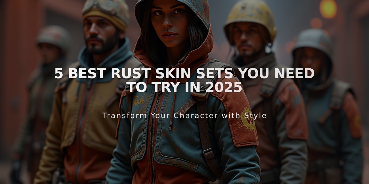 5 Best Rust Skin Sets You Need to Try in 2025