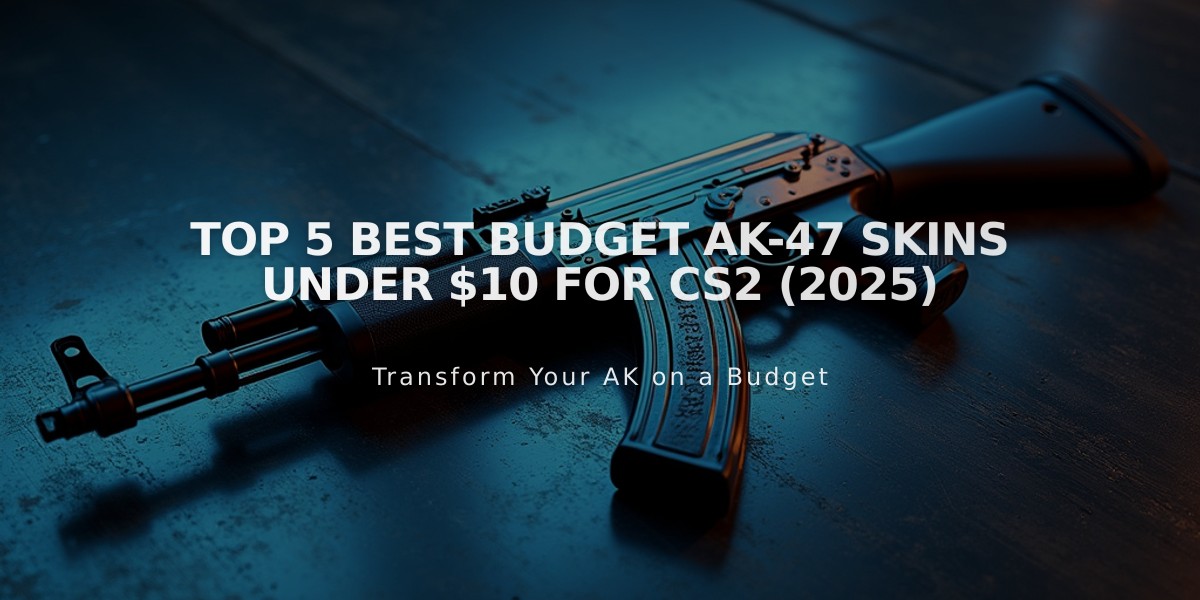 TOP 5 Best Budget AK-47 Skins Under $10 for CS2 (2025)