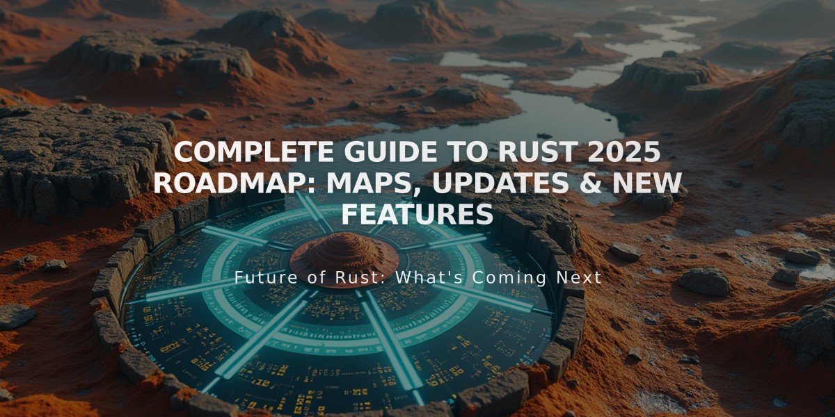 Complete Guide to Rust 2025 Roadmap: Maps, Updates & New Features