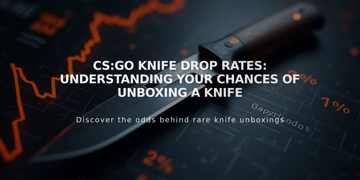 CS:GO Knife Drop Rates: Understanding Your Chances of Unboxing a Knife