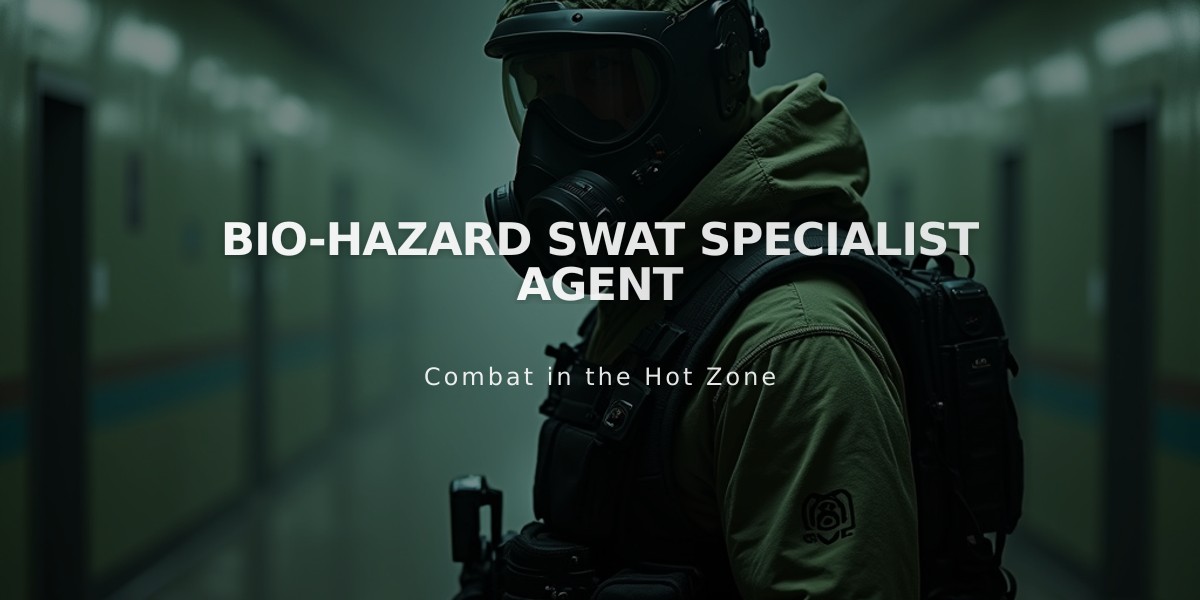 Bio-Hazard SWAT Specialist Agent