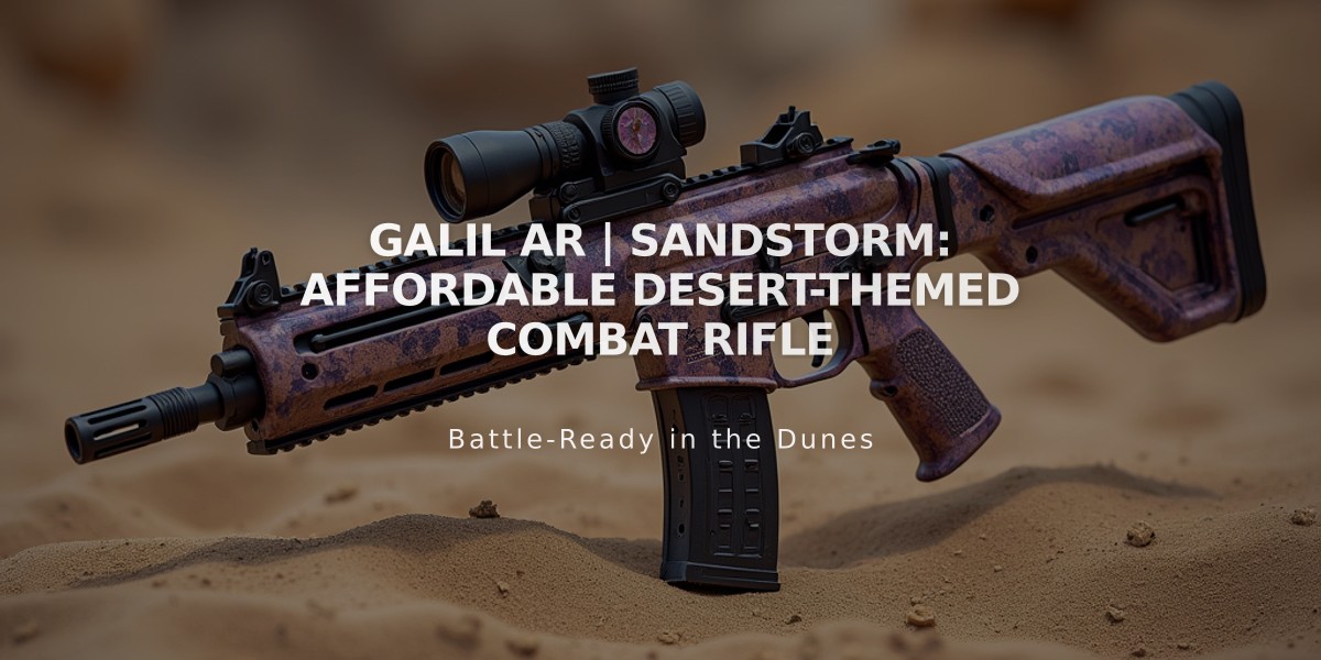 Galil AR | Sandstorm: Affordable Desert-Themed Combat Rifle