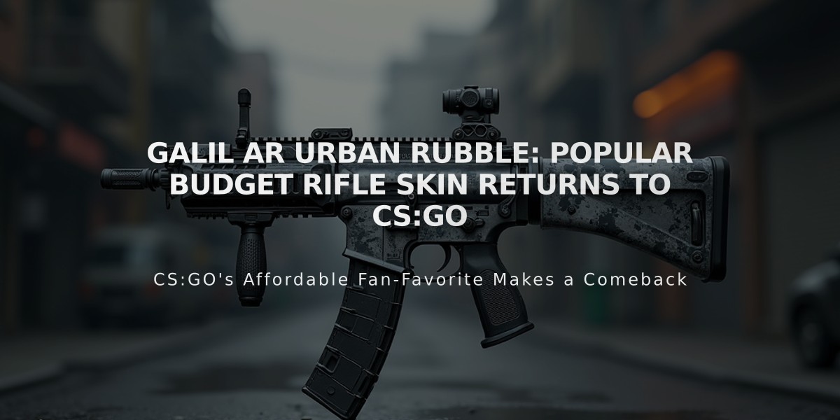 Galil AR Urban Rubble: Popular Budget Rifle Skin Returns to CS:GO