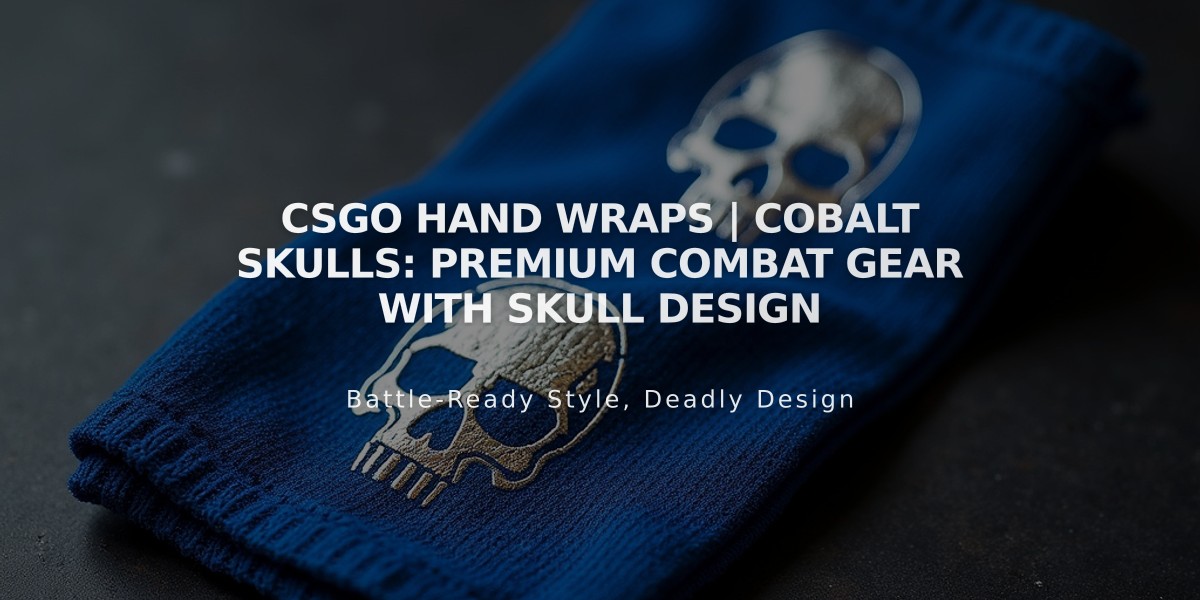 CSGO Hand Wraps | Cobalt Skulls: Premium Combat Gear with Skull Design