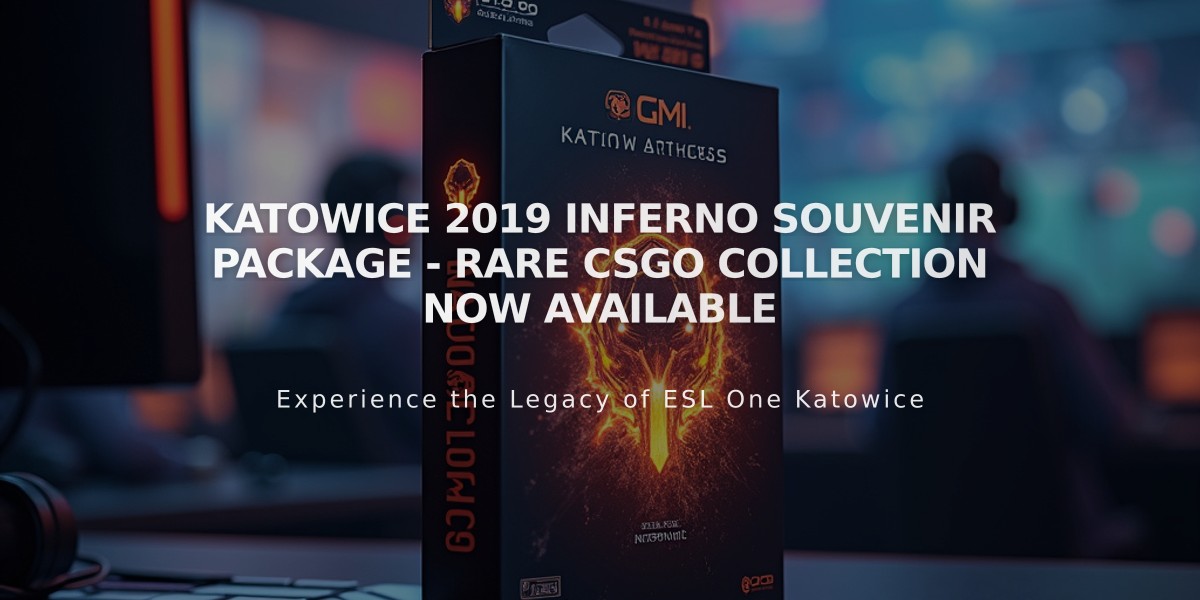 Katowice 2019 Inferno Souvenir Package - Rare CSGO Collection Now Available