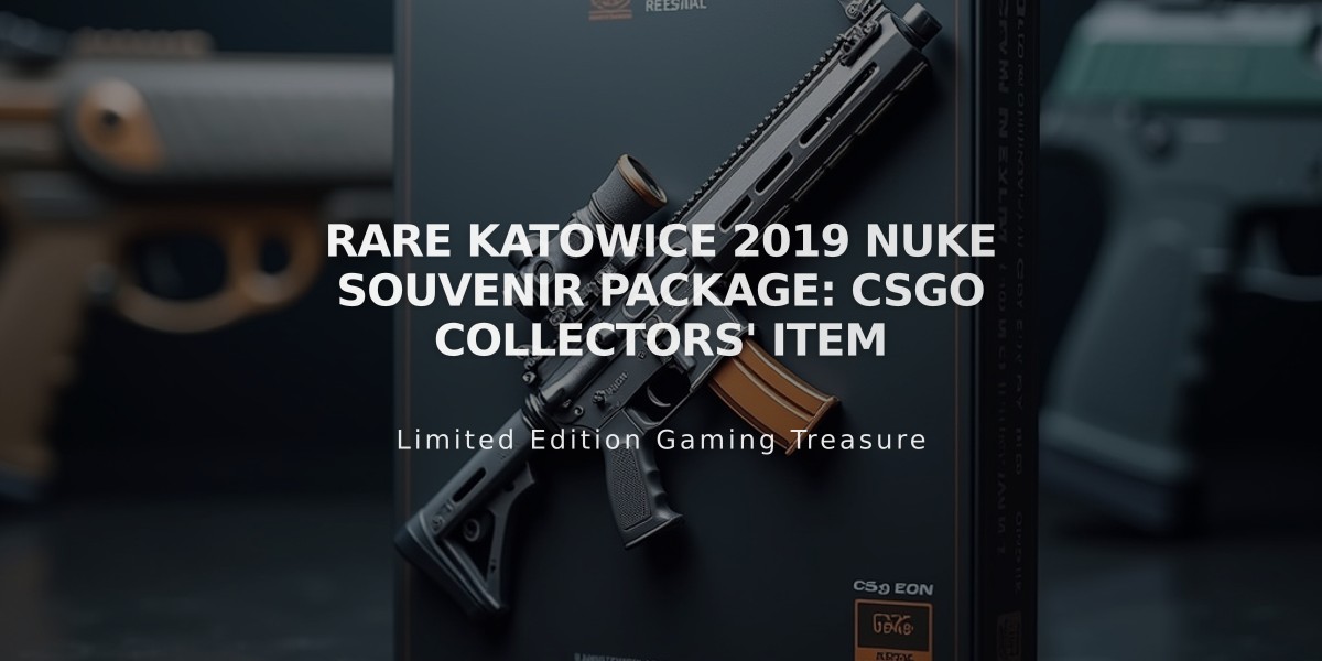 Rare Katowice 2019 Nuke Souvenir Package: CSGO Collectors' Item