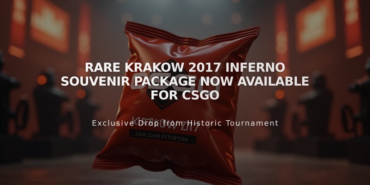 Rare Krakow 2017 Inferno Souvenir Package Now Available for CSGO