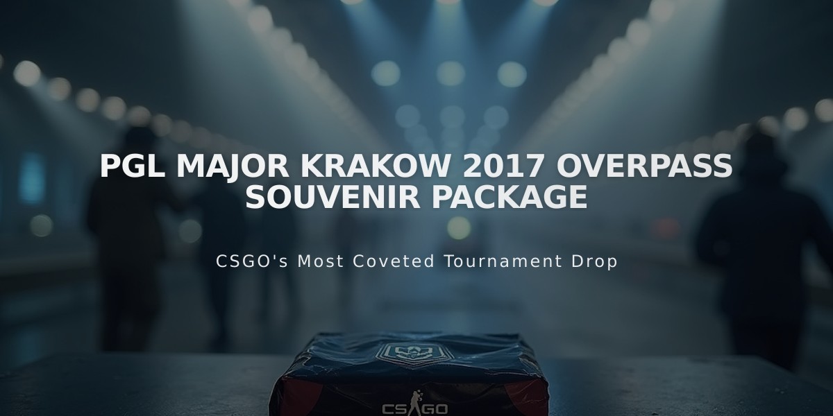 PGL Major Krakow 2017 Overpass Souvenir Package