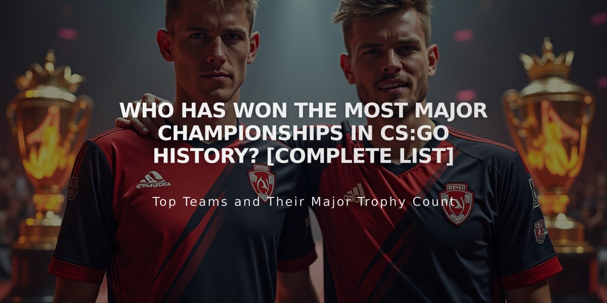 Who Has Won the Most Major Championships in CS:GO History? [Complete List]