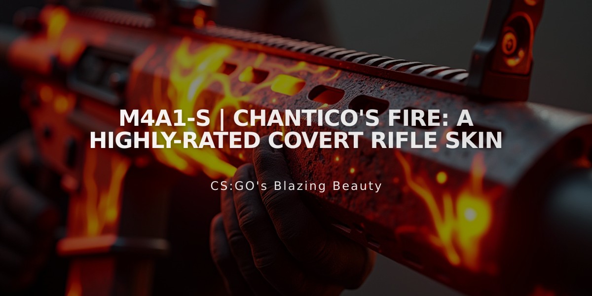 M4A1-S | Chantico's Fire: A Highly-Rated Covert Rifle Skin