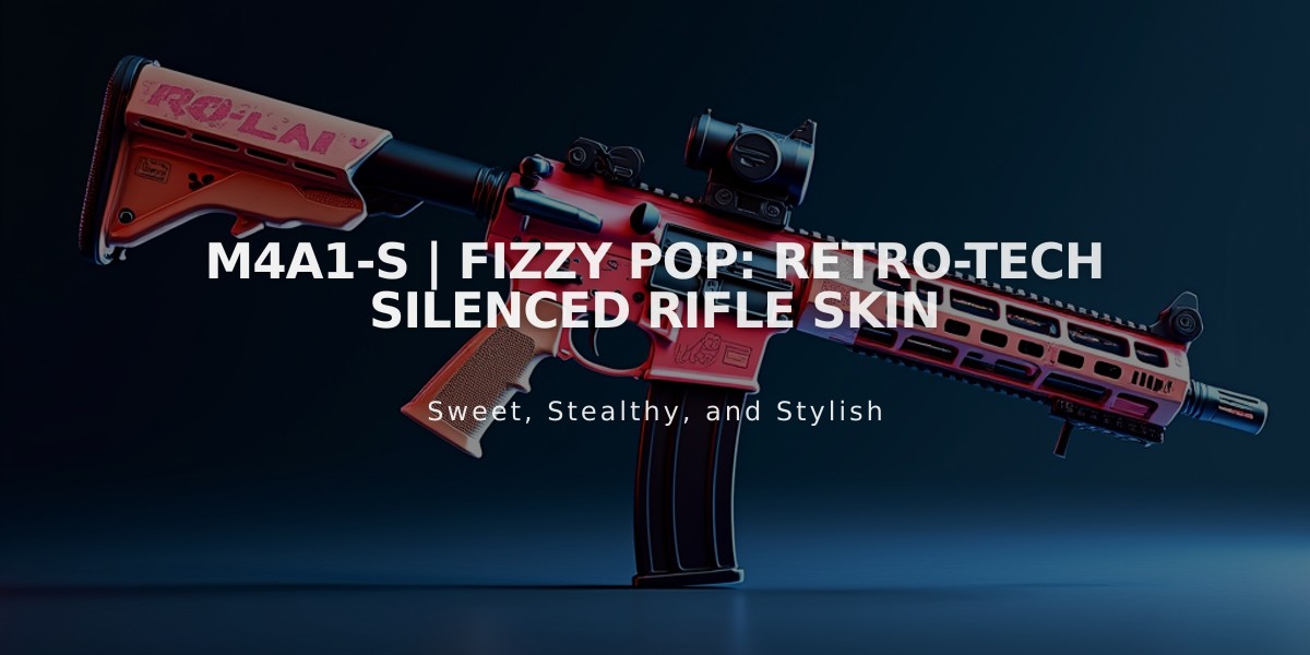 M4A1-S | Fizzy POP: Retro-Tech Silenced Rifle Skin