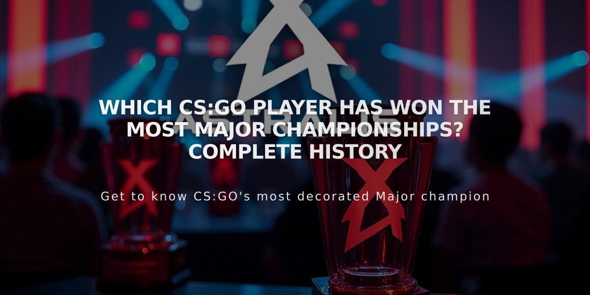 Which CS:GO Player Has Won the Most Major Championships? Complete History