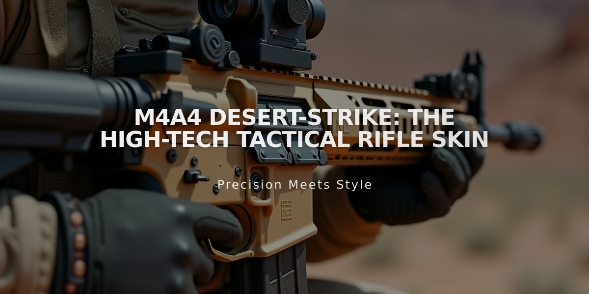 M4A4 Desert-Strike: The High-Tech Tactical Rifle Skin