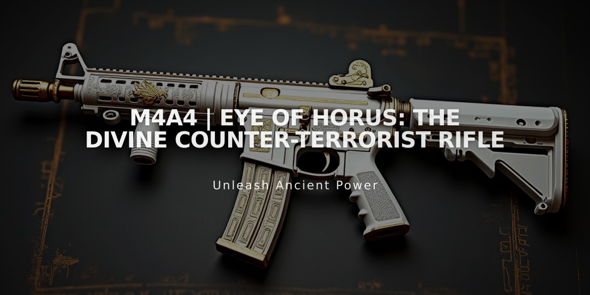 M4A4 | Eye of Horus: The Divine Counter-Terrorist Rifle