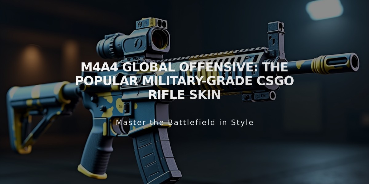 M4A4 Global Offensive: The Popular Military-Grade CSGO Rifle Skin