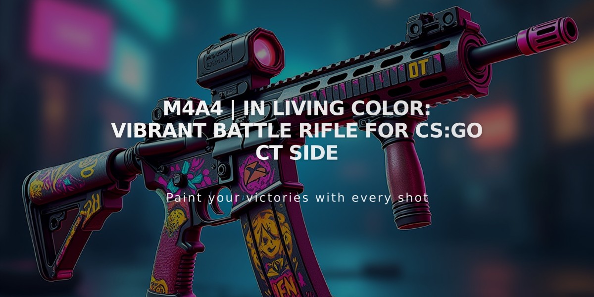 M4A4 | In Living Color: Vibrant Battle Rifle for CS:GO CT Side