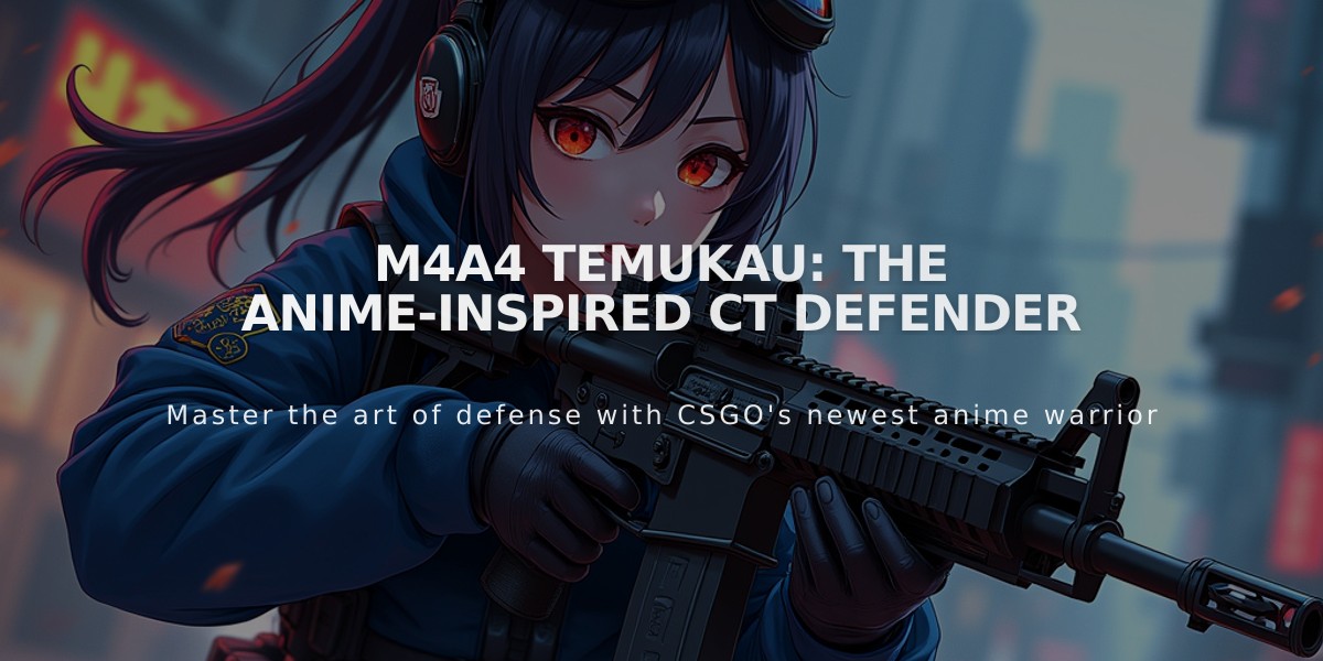 M4A4 Temukau: The Anime-Inspired CT Defender