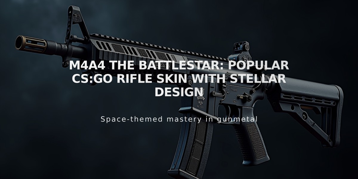 M4A4 The Battlestar: Popular CS:GO Rifle Skin with Stellar Design