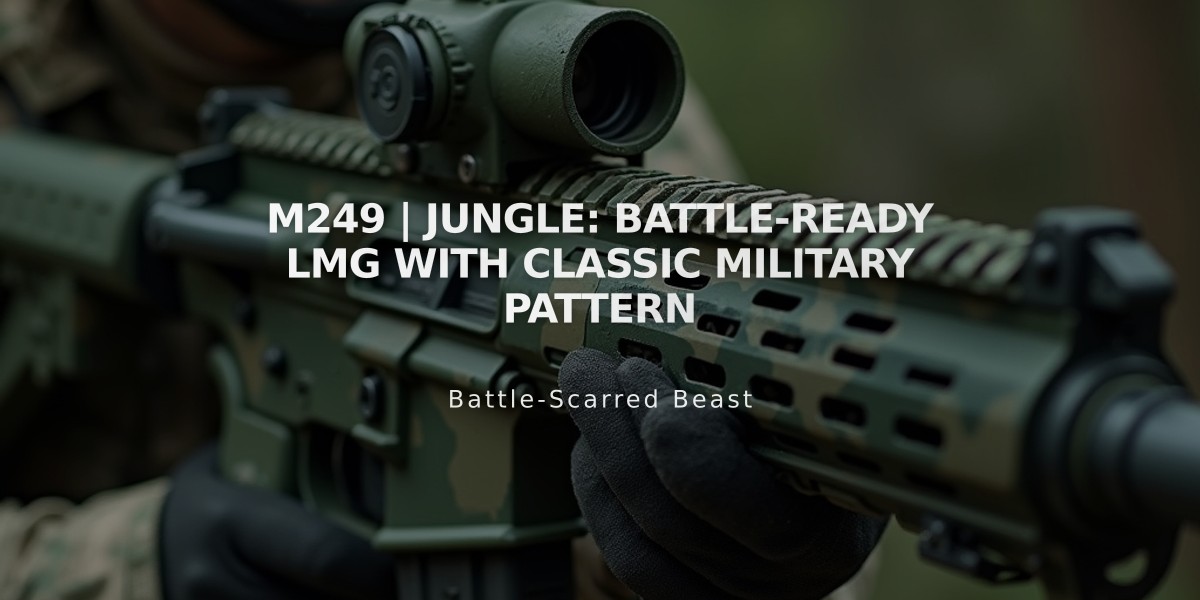 M249 | Jungle: Battle-Ready LMG with Classic Military Pattern