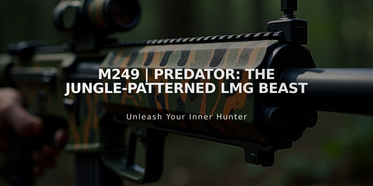 M249 | Predator: The Jungle-Patterned LMG Beast