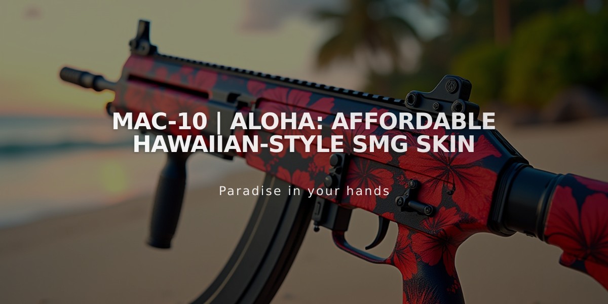 MAC-10 | Aloha: Affordable Hawaiian-Style SMG Skin