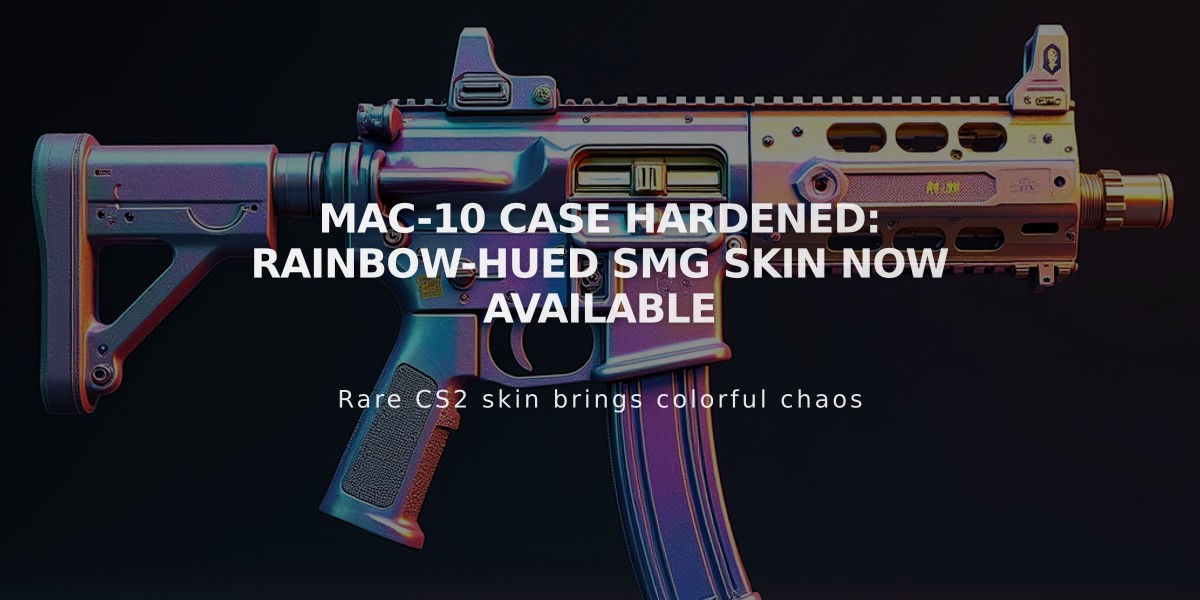 MAC-10 Case Hardened: Rainbow-Hued SMG Skin Now Available