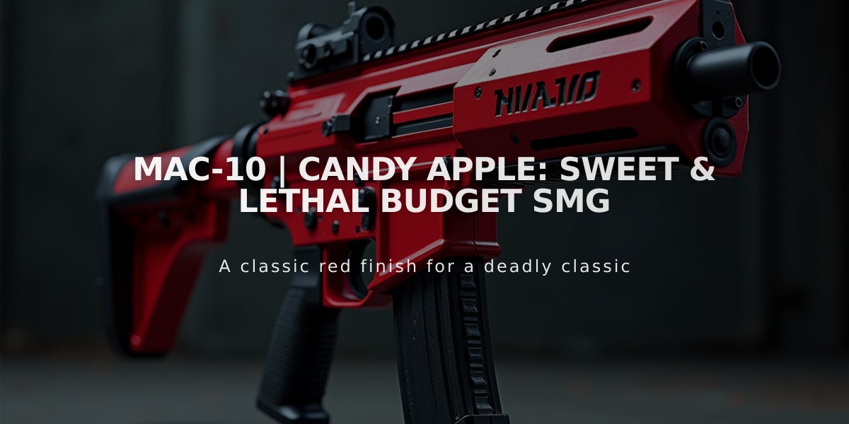 MAC-10 | Candy Apple: Sweet & Lethal Budget SMG