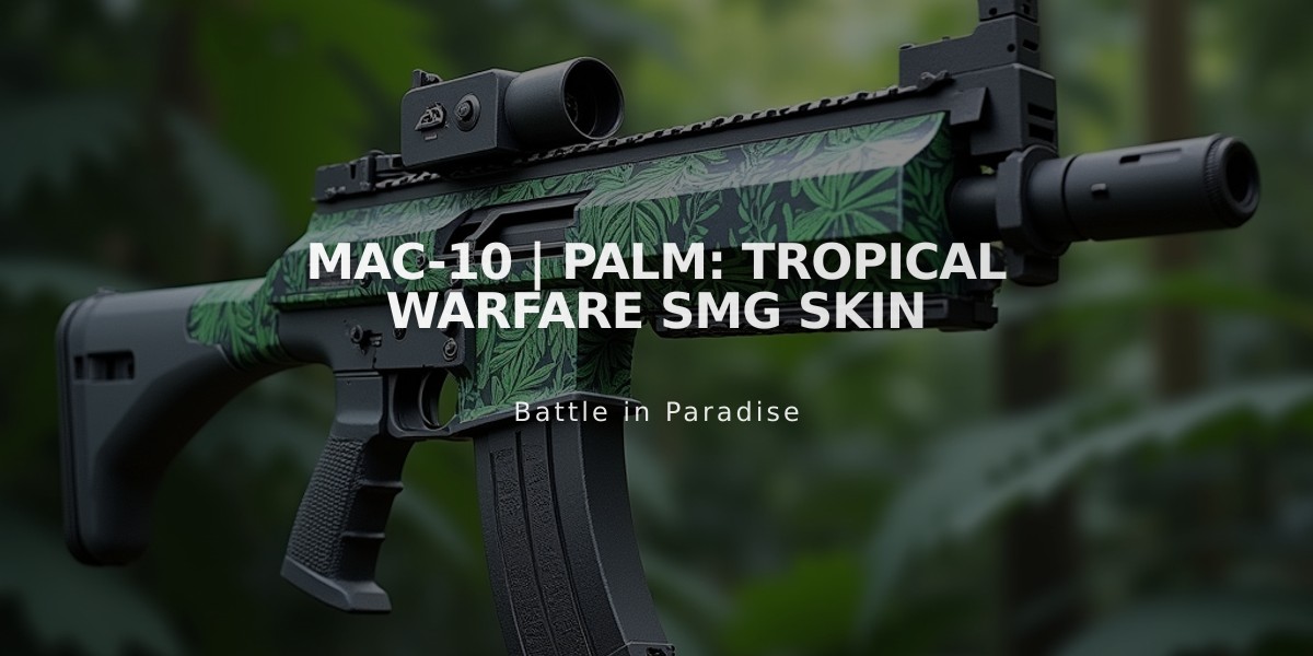 MAC-10 | Palm: Tropical Warfare SMG Skin