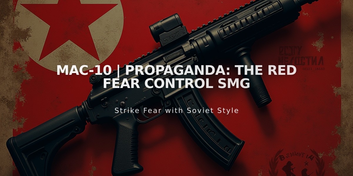 MAC-10 | Propaganda: The Red Fear Control SMG