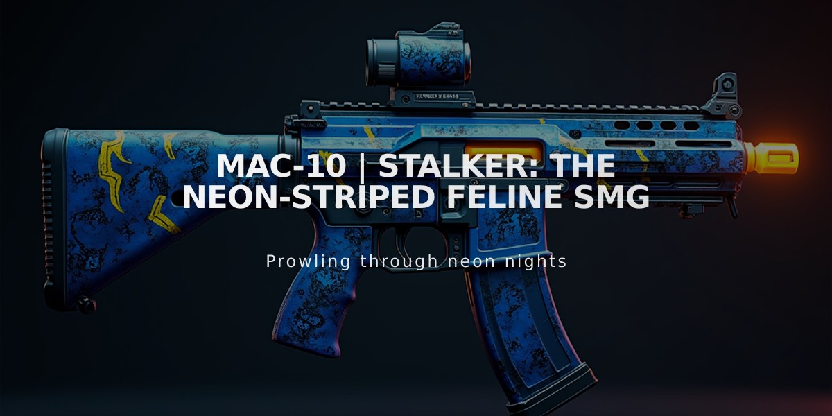 MAC-10 | Stalker: The Neon-Striped Feline SMG