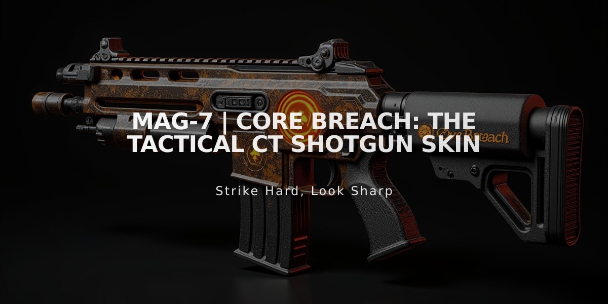 MAG-7 | Core Breach: The Tactical CT Shotgun Skin