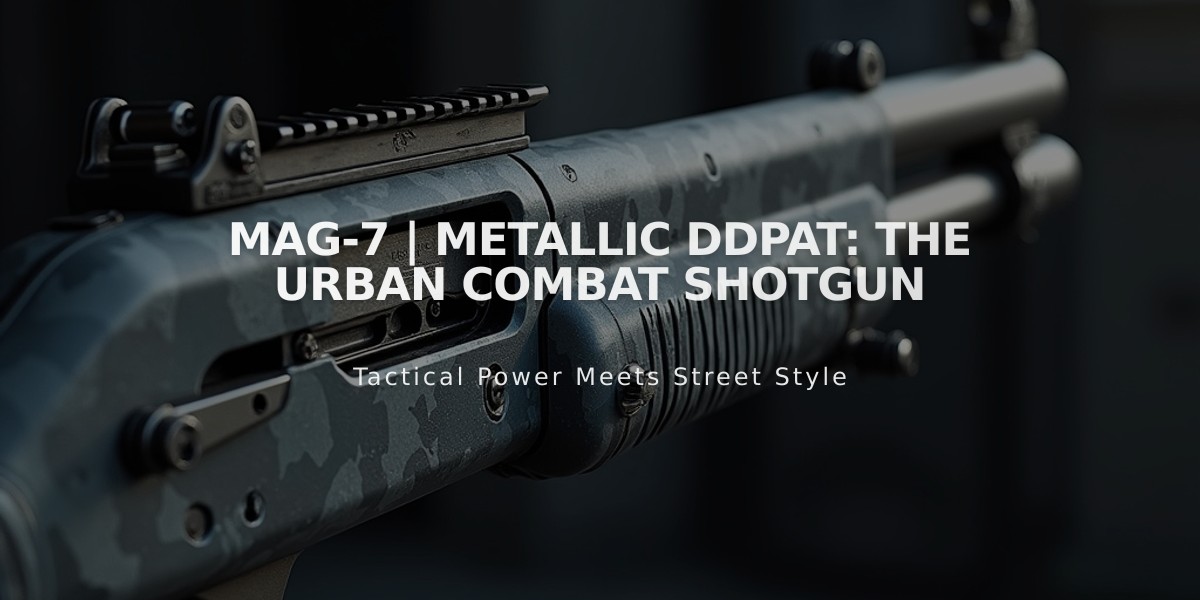 MAG-7 | Metallic DDPAT: The Urban Combat Shotgun