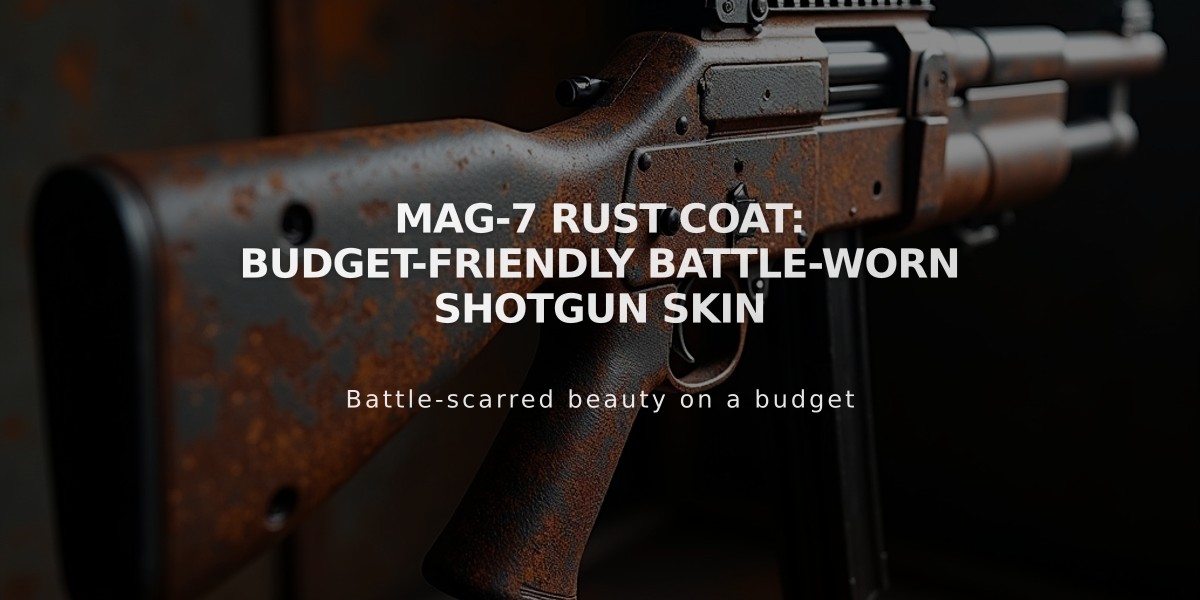 MAG-7 Rust Coat: Budget-Friendly Battle-Worn Shotgun Skin