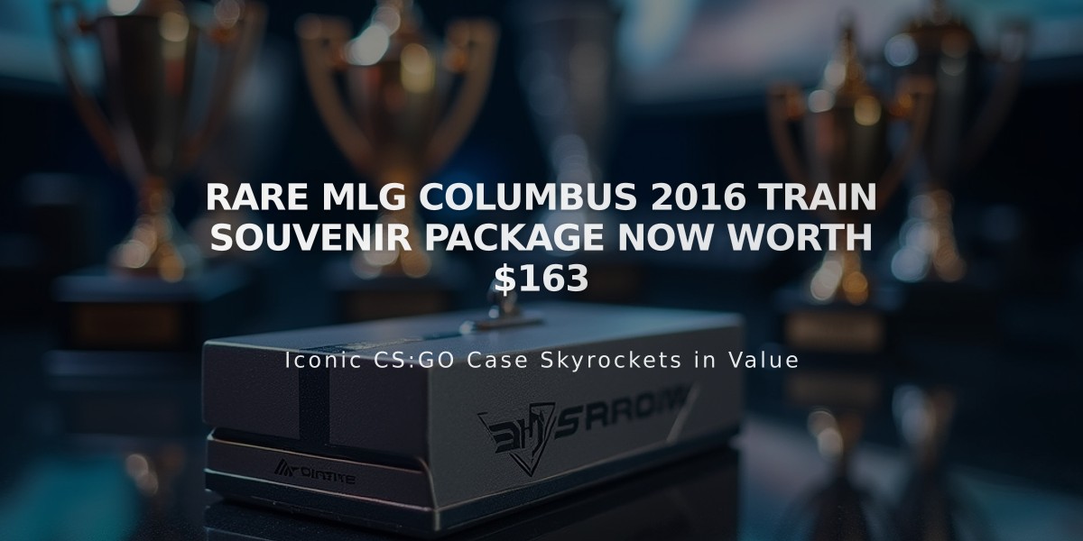 Rare MLG Columbus 2016 Train Souvenir Package Now Worth $163