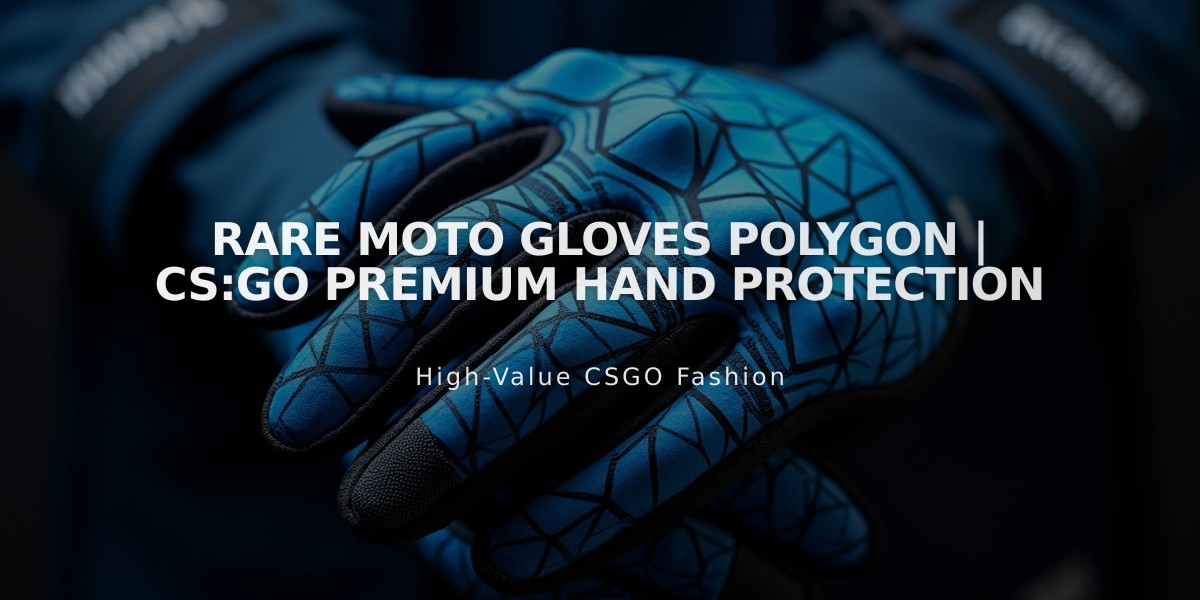 Rare Moto Gloves Polygon | CS:GO Premium Hand Protection