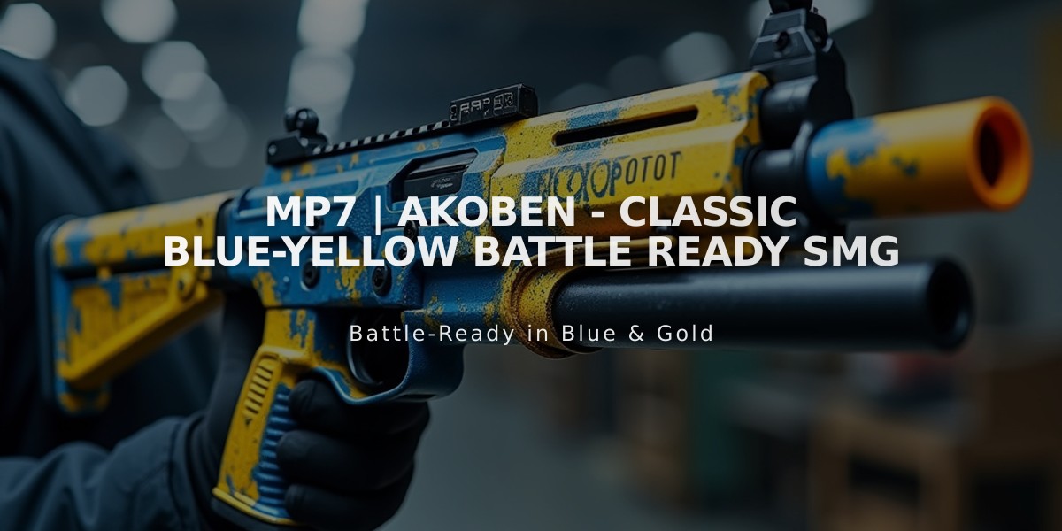 MP7 | Akoben - Classic Blue-Yellow Battle Ready SMG