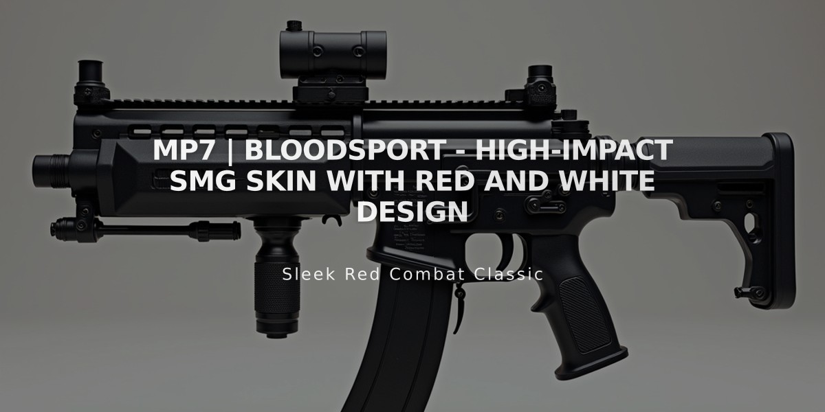 MP7 | Bloodsport - High-Impact SMG Skin with Red and White Design