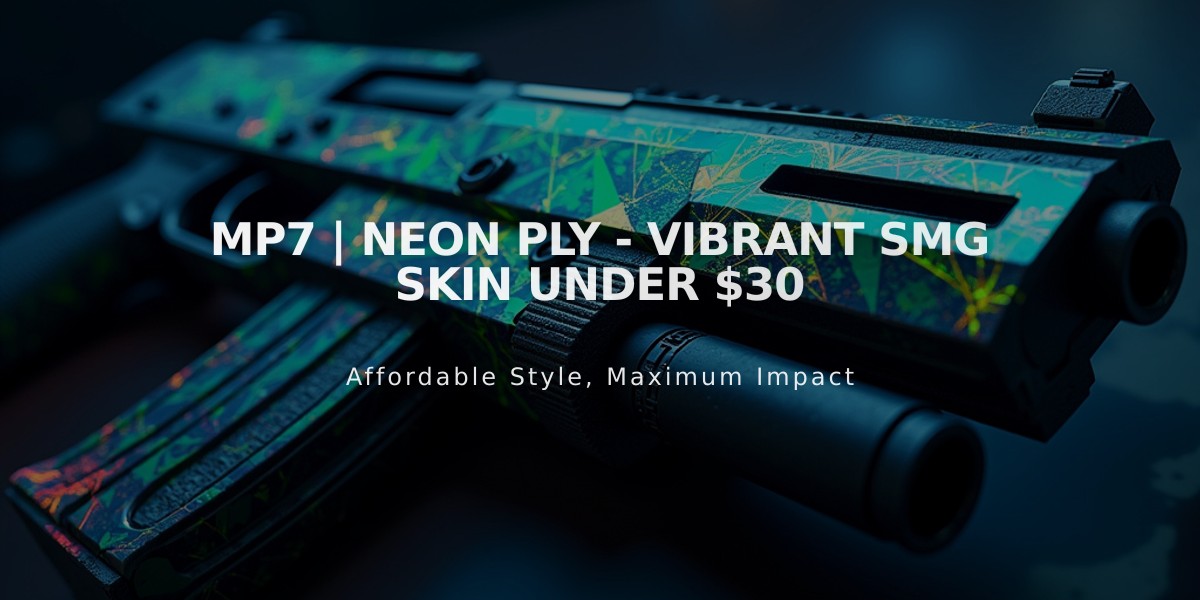 MP7 | Neon Ply - Vibrant SMG Skin Under $30