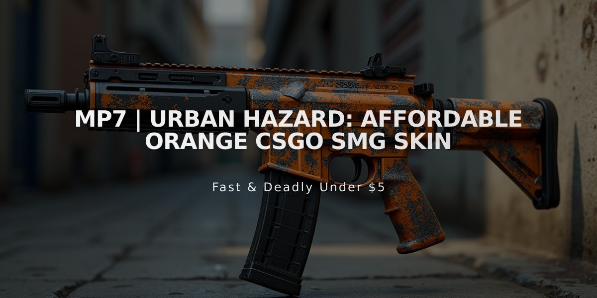 MP7 | Urban Hazard: Affordable Orange CSGO SMG Skin